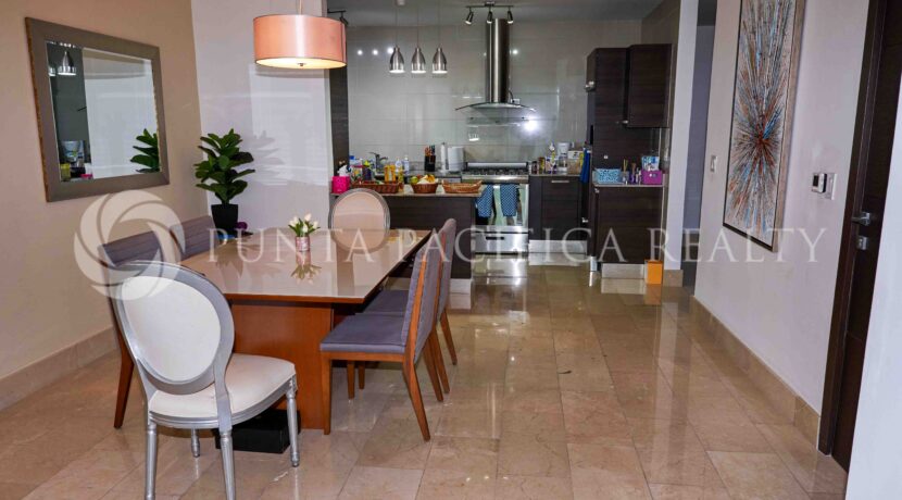 Dining room and kitchen