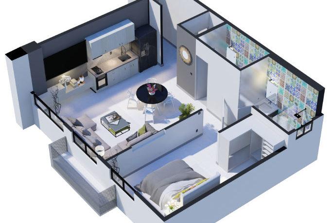 Panama Real Estate - The Gray Model B Apartment